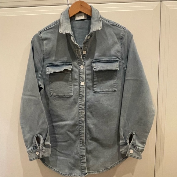 Legoe Heritage BOYFRIEND DENIM SHIRT/JACKET size 2 M - Picture 3 of 4